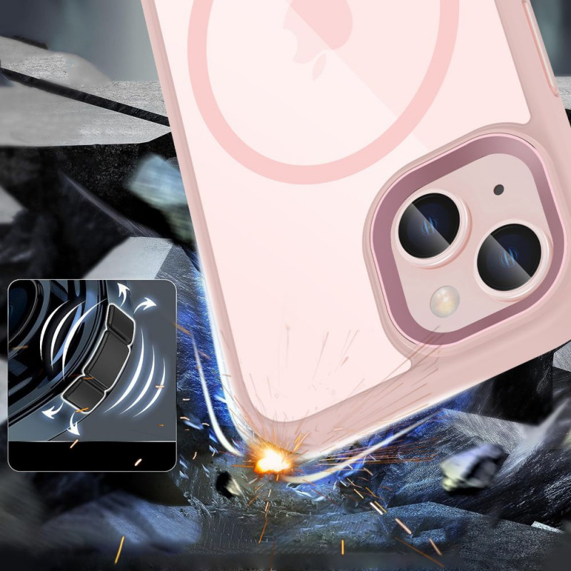 Tech-Protect MagMat MagSafe -kuori Apple iPhone 15:lle, pinkki/kirkas