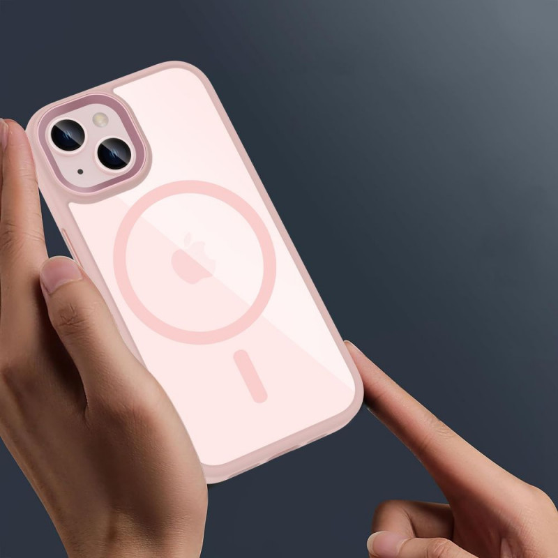 Tech-Protect MagMat MagSafe -kuori Apple iPhone 15:lle, pinkki/kirkas
