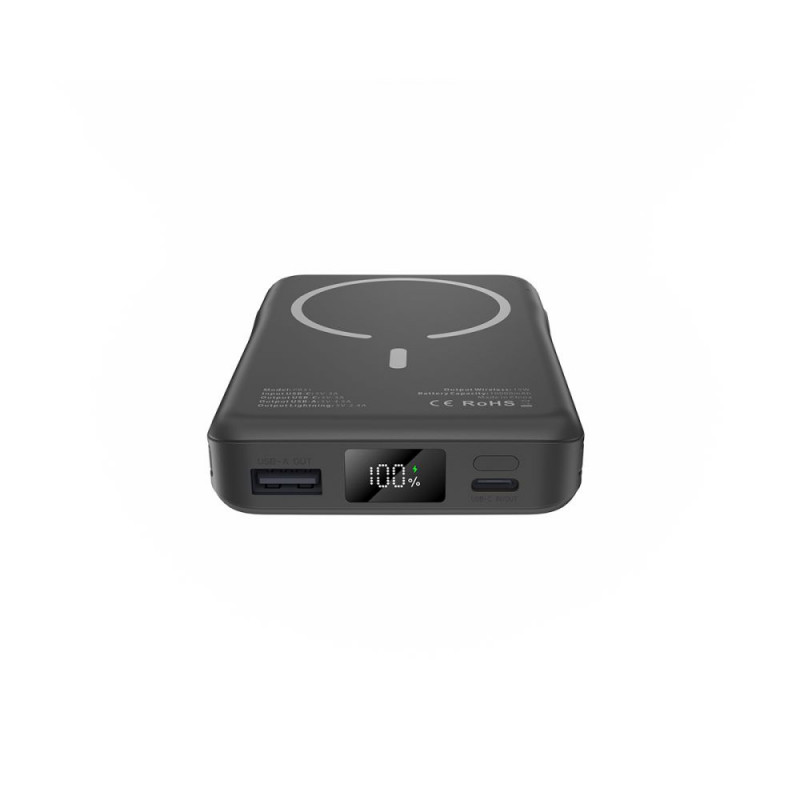 Tech-Protect PB31 LifeMag MagSafe -varavirtalähde 10000 mAh, 15 W, musta