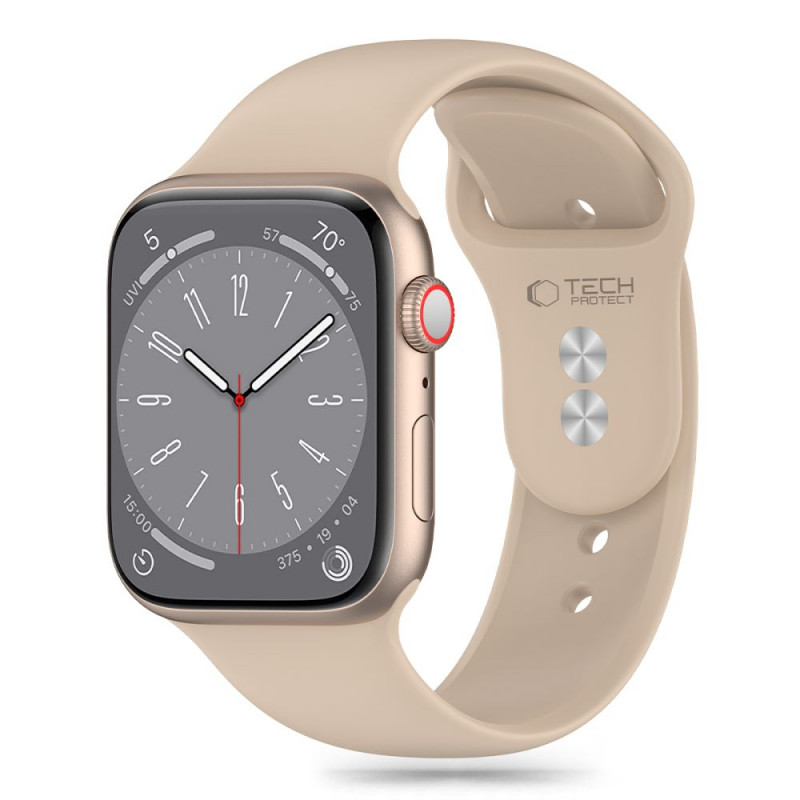 Tech-Protect silikoniranneke Apple Watch 4/5/6/7/8/9/SE/Ultra 1/2 (42/44/45/49 mm), pähkinä