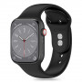 Tech-Protect silikoniranneke Apple Watch 4/5/6/7/8/9/SE/10 (38/40/41/42 mm), musta