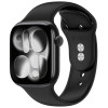 Tech-Protect silikoniranneke Apple Watch 4/5/6/7/8/9/SE/10 (38/40/41/42 mm), musta