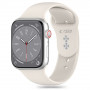 Tech-Protect silikoniranneke Apple Watch 4/5/6/7/8/9/SE/10 (38/40/41/42 mm), Starlight