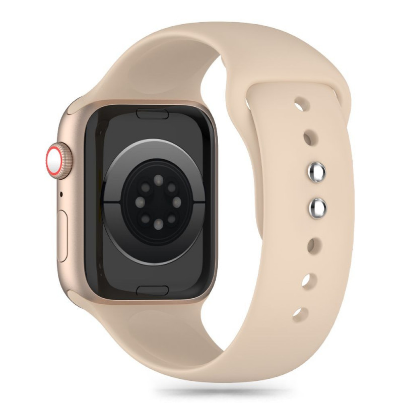 Tech-Protect silikoniranneke Apple Watch 4/5/6/7/8/9/SE/10 (38/40/41/42 mm), pähkinä