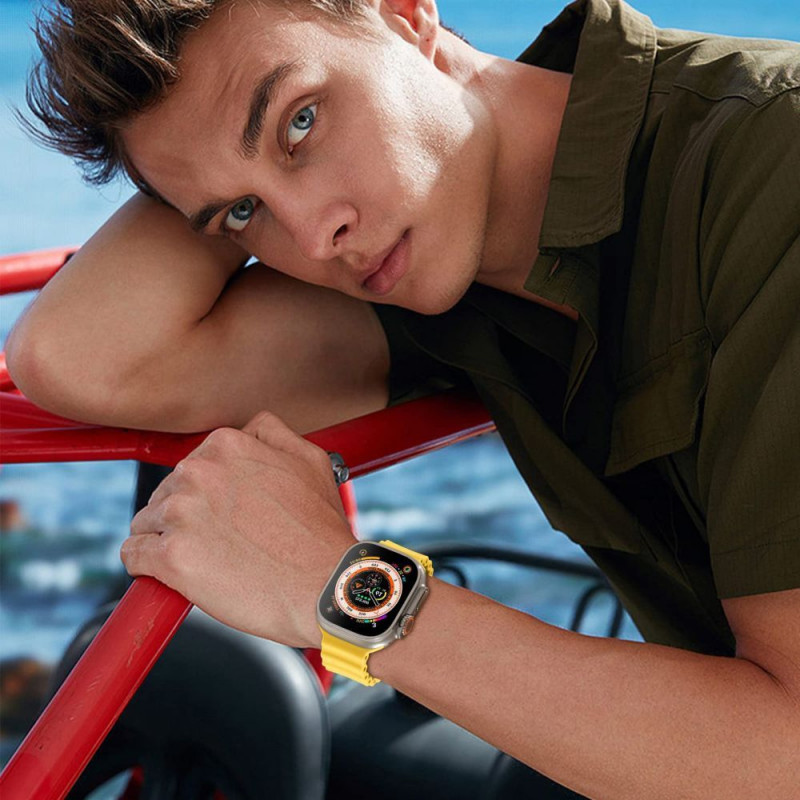 Tech-Protect IconBand Pro -ranneke Apple Watch 4/5/6/7/8/9/SE/Ultra 1/2 (42/44/45/49 mm), Midnight Blue (THP2875)