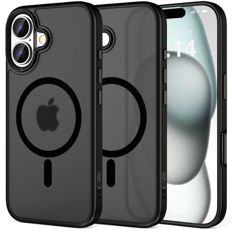Tech-Protect MagMat MagSafe -suojakotelo Apple iPhone 16:lle, matta musta
