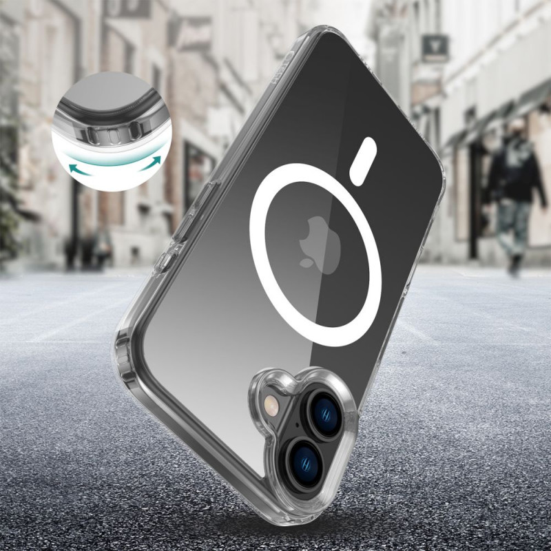 Tech-Protect Flexair Hybrid MagSafe -suojakotelo Apple iPhone 16 Plus -puhelimelle, kirkas