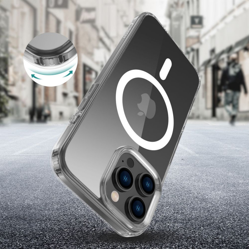 Tech-Protect Flexair Hybrid MagSafe -suojakotelo Apple iPhone 16 Pro Max -puhelimelle, kirkas