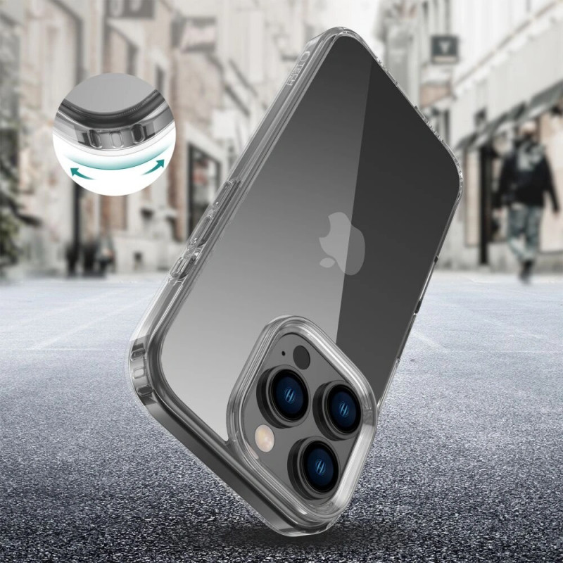Tech-Protect Flexair Hybrid -suojakotelo Apple iPhone 16 Pro -puhelimelle, kirkas
