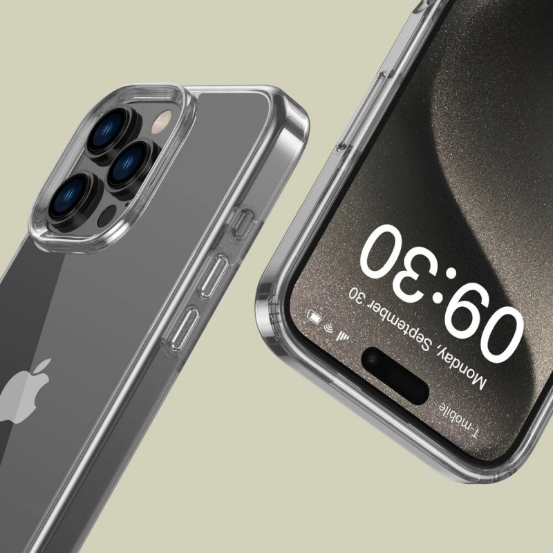 Tech-Protect Flexair Hybrid -suojakotelo Apple iPhone 16 Pro Max -puhelimelle, kirkas