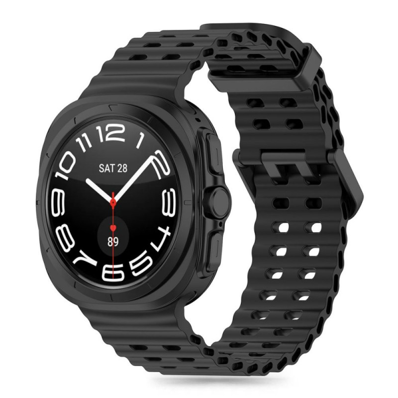 Tech-Protect IconBand Pro -ranneke Samsung Galaxy Watch Ultra 1 / 2 -kelloille, 47 mm, musta