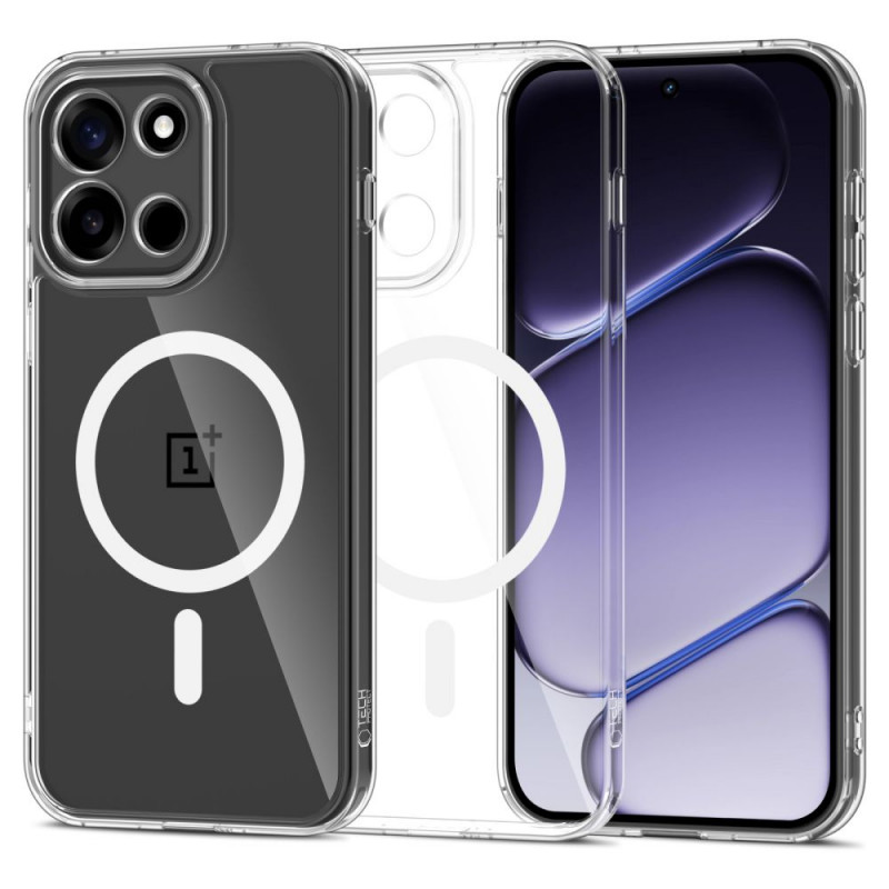 Tech-Protect FlexAir Hybrid MagSafe -kuori OnePlus Nord 6 -puhelimelle, läpinäkyvä (THP5525)