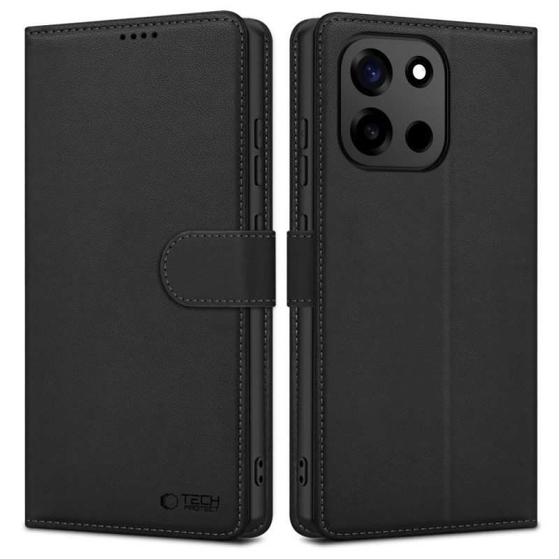 Tech-Protect lompakkokotelo OnePlus Nord 6 -puhelimelle, musta