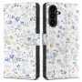 Tech-Protect lompakkokotelo Samsung Galaxy A17 / A18 / A26 4G / 5G -puhelimelle, Spring Flowers