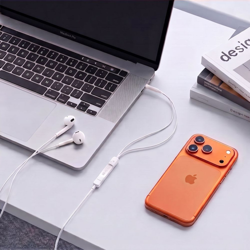 Tech-Protect Ultraboost Core G4 Mini Jack 3,5 mm -johdolliset nappikuulokkeet, valkoinen (THP5619)