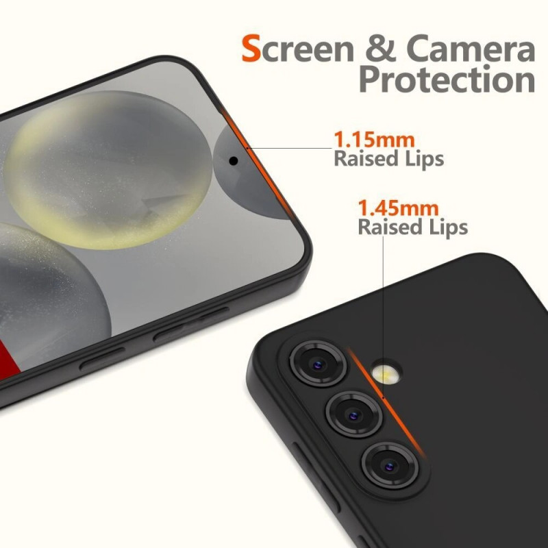 Tech-Protect Icon -silikonikuori Samsung Galaxy A17 / A18 4G / 5G -puhelimelle, laivastonsininen (THP4715)