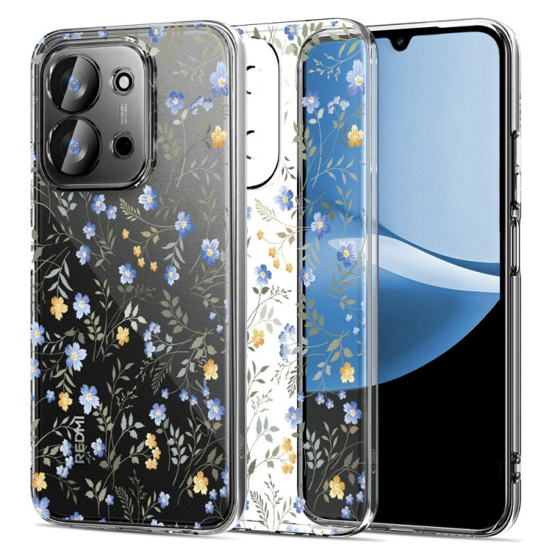 Tech-Protect FlexAir -kuori Xiaomi Redmi 15C / Poco C85 -puhelimeen (173 mm), Daisies with Leaves