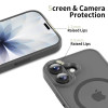 Tech-Protect Magmat MagSafe -kuori THP4950 Apple iPhone 17:lle, matta vahaliidunharmaa