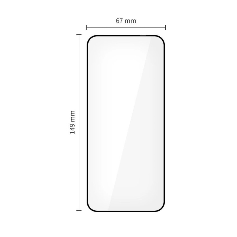 Tech-Protect Glass Fit+ karkaistu lasi Motorola Edge 50 Neo / 60 Neo -puhelimeen, musta (2 kpl)