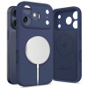 Tech-Protect Silikoninen MagSafe-kuori Apple iPhone 17 Pro Max -puhelimelle, Deep Blue