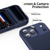 Tech-Protect Magmat -suojakotelo Apple iPhone 17 Pro -puhelimelle, matta Deep Blue