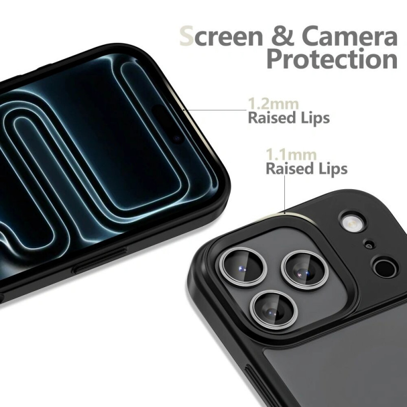 Tech-Protect Magmat -kuori Apple iPhone 17 Pro Max -puhelimelle, matta musta