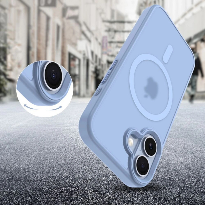 Tech-Protect MagMat MagSafe -kuori Apple iPhone 17:lle, matta sumunsininen