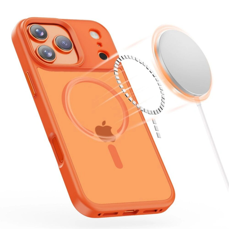 Tech-Protect Magmat MagSafe -suojakotelo Apple iPhone 17 Pro -puhelimelle, matta cosmic orange