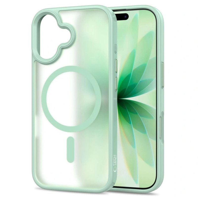 Tech-Protect MagMat MagSafe -suojakotelo Apple iPhone 17:lle, matta sage