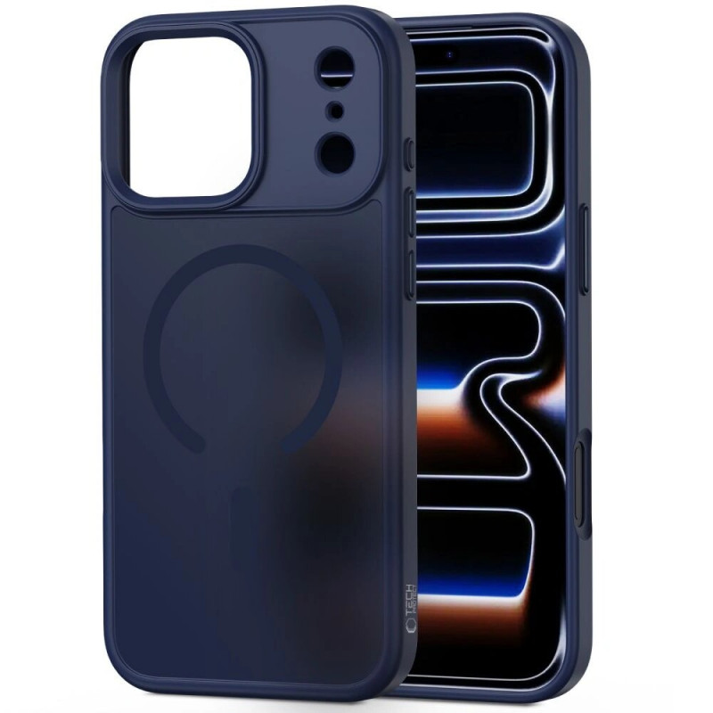 Tech-Protect Magmat MagSafe -suojakotelo Apple iPhone 17 Pro -puhelimelle, matta Deep Blue