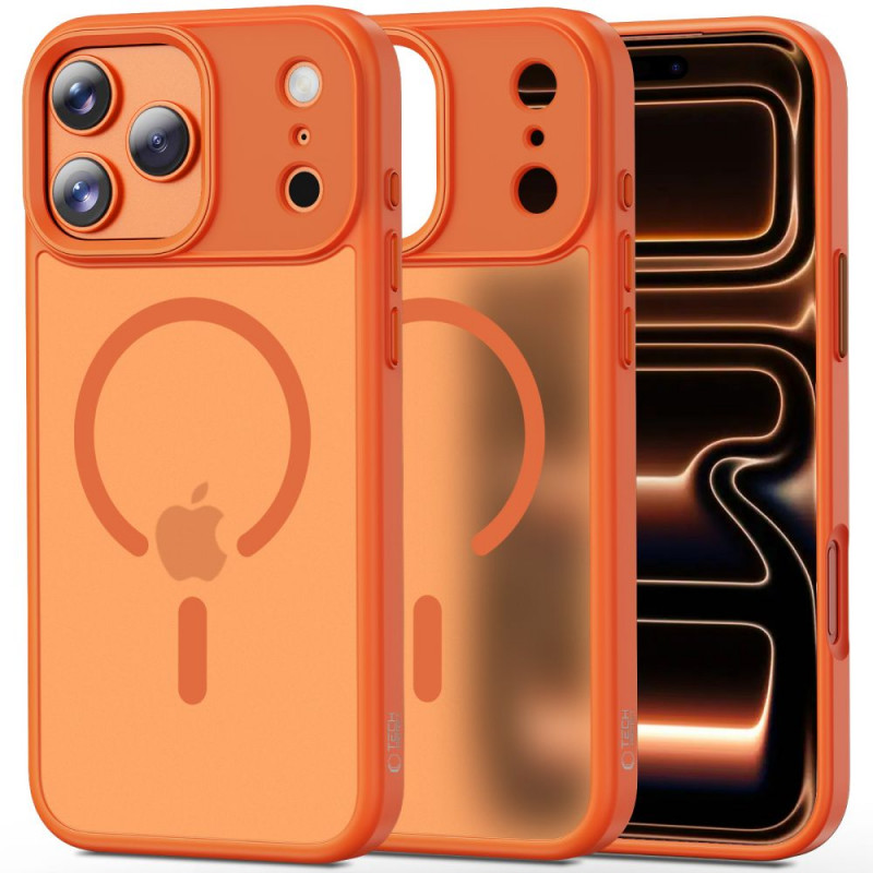 Tech-Protect Magmat MagSafe -suojakotelo Apple iPhone 17 Pro Max -puhelimelle, matta cosmic orange