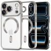 Tech-Protect MagFlex MagSafe -kuori Apple iPhone 17 Pro -puhelimelle, kiiltävän hopea
