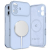 Tech-Protect silikoninen MagSafe-kuori Apple iPhone 17:lle, sumunsininen