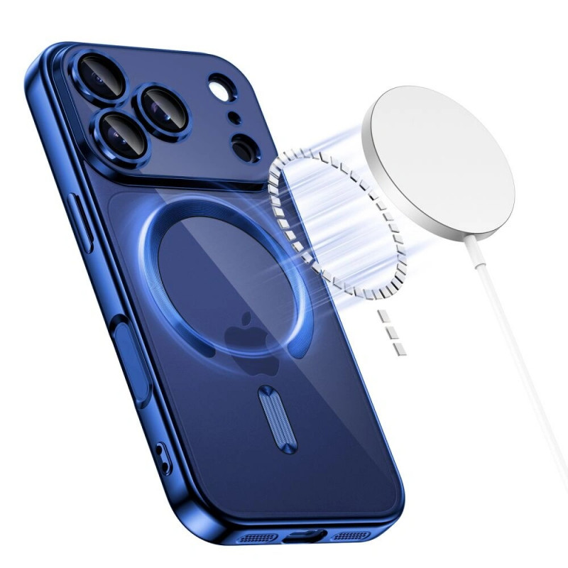 Tech-Protect MagFlex MagSafe -kuori Apple iPhone 17 Pro -puhelimelle, Shiny Deep Blue
