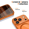 Tech-Protect MagFlex MagSafe -suojakotelo Apple iPhone 17 Pro Max -puhelimelle, Shiny Cosmic Orange