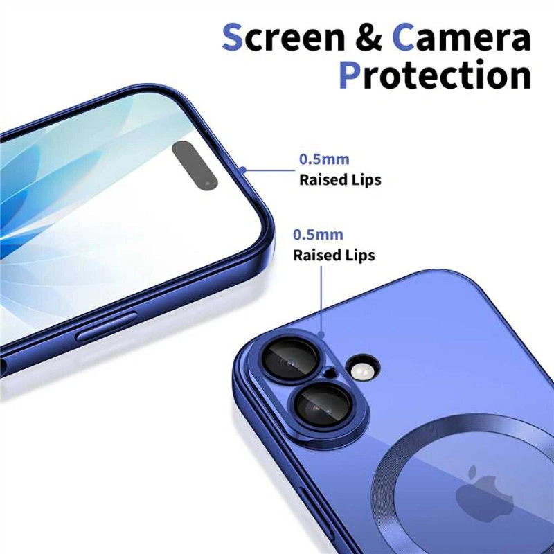 Tech-Protect MagFlex MagSafe -kuori Apple iPhone 17 -puhelimelle, Shiny Mist Blue