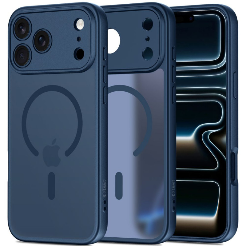 Tech-Protect BasicMag MagSafe -kuori Apple iPhone 17 Pro -puhelimelle, matta Deep Blue