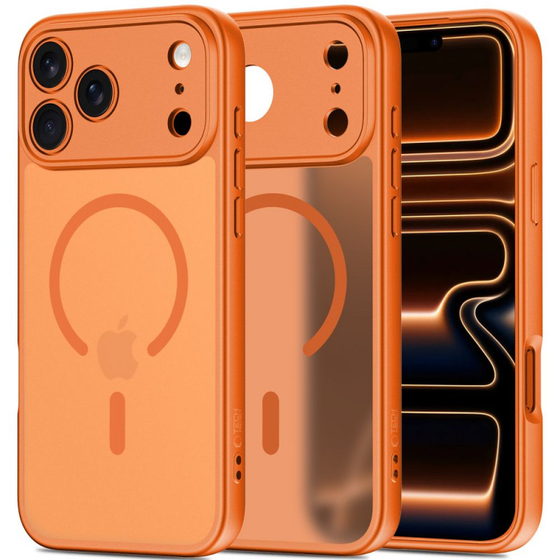 Tech-Protect BasicMag MagSafe -suojakotelo Apple iPhone 17 Pro Max -puhelimelle, matta Cosmic Orange