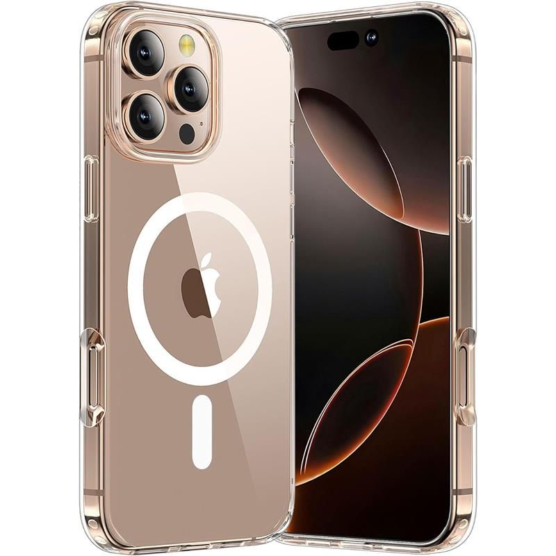 Tech-Protect TP Flex MagSafe -suojakotelo Apple iPhone 16 Pro Max -puhelimelle, kirkas