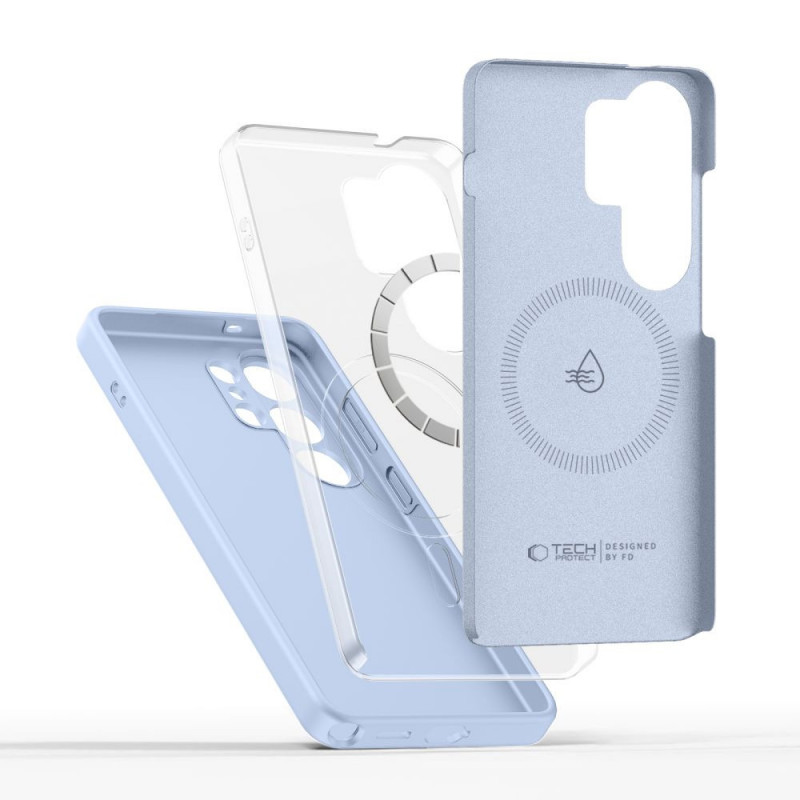 Tech-Protect Silikoninen MagSafe-suojakotelo Samsung Galaxy S26 Ultralle, Sky Blue