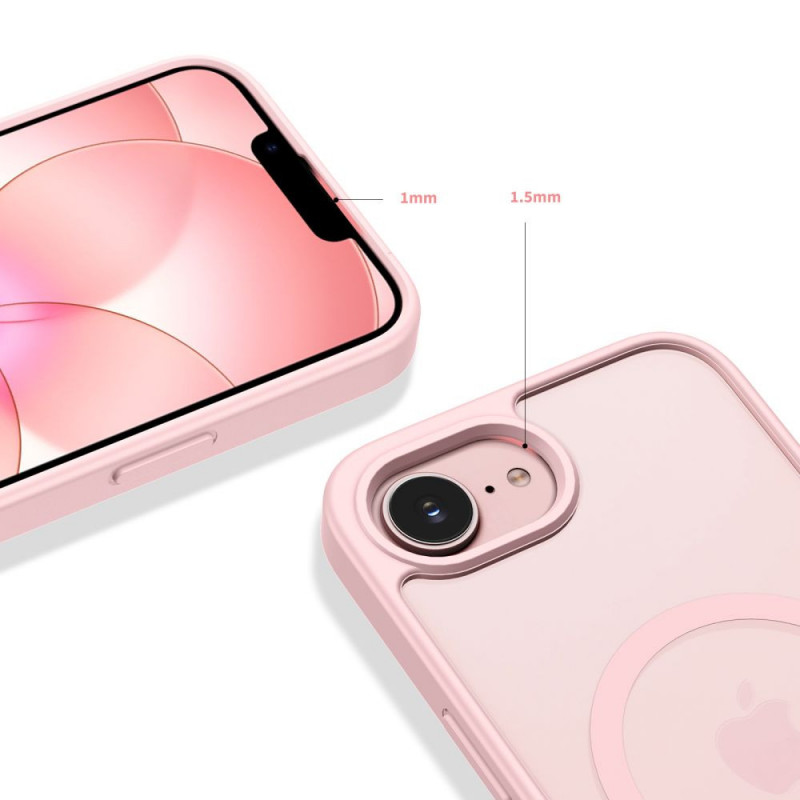Tech-Protect BasicMag MagSafe -suojakotelo Apple iPhone 16e / 17e -puhelimelle, matta vaaleanpunainen