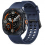 Tech-Protect silikoninen Air-ranneke Samsung Galaxy Watch Ultra 1 / 2 (2024-2026) 47 mm, Navy Blue
