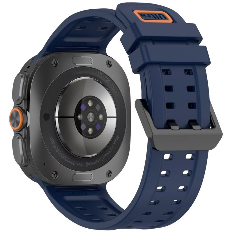 Tech-Protect silikoninen Air-ranneke Samsung Galaxy Watch Ultra 1 / 2 (2024-2026) 47 mm, Navy Blue