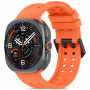 Tech-Protect Silicone Air -ranneke Samsung Galaxy Watch Ultra 1 / 2 (2024-2026) 47 mm, tangeriininoranssi