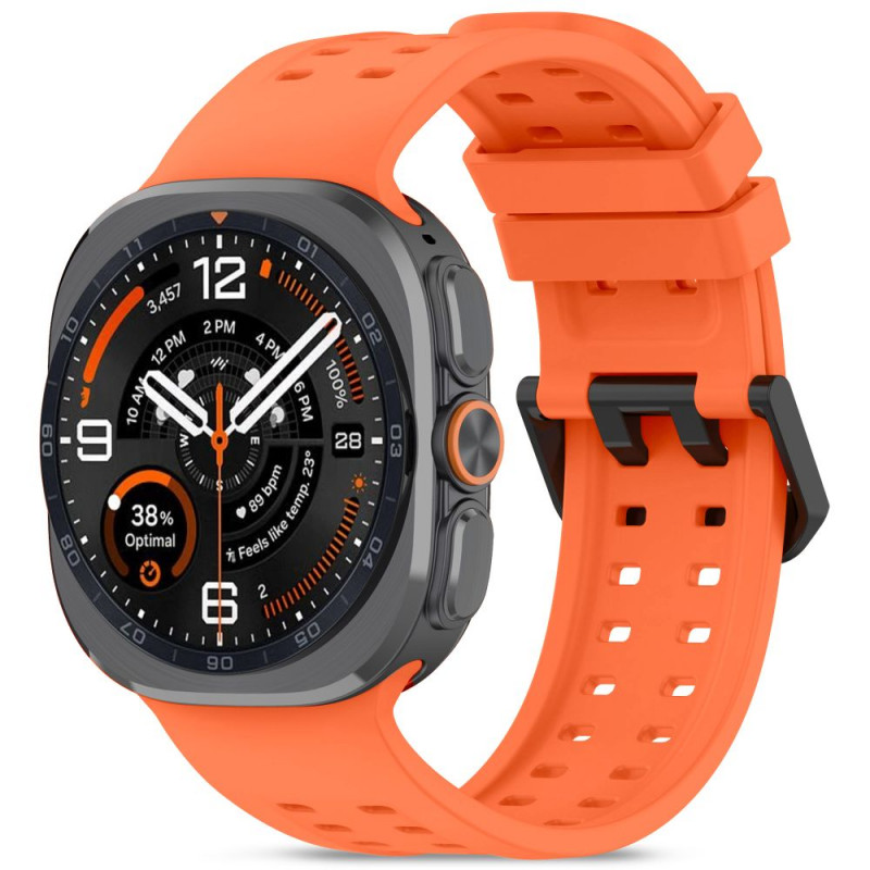 Tech-Protect Silicone Air -ranneke Samsung Galaxy Watch Ultra 1 / 2 (2024-2026) 47 mm, tangeriininoranssi
