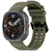 Tech-Protect silikoninen Air-ranneke Samsung Galaxy Watch Ultra 1 / 2 (2024-2026) 47 mm, oliivinvihreä