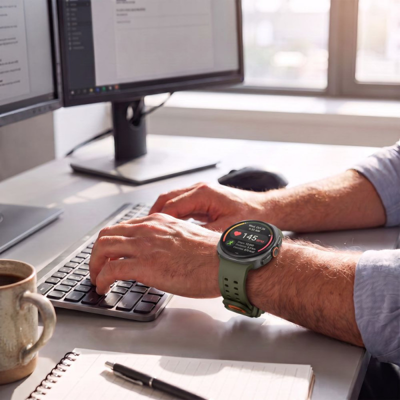 Tech-Protect silikoninen Air-ranneke Samsung Galaxy Watch Ultra 1 / 2 (2024-2026) 47 mm, oliivinvihreä