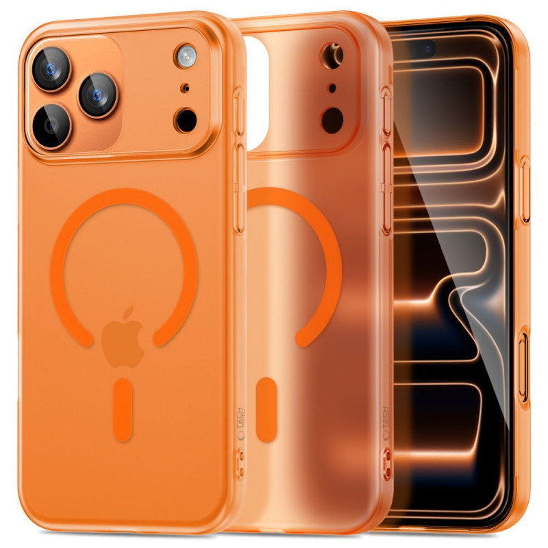 Tech-Protect Magslim MagSafe -kuori Apple iPhone 17 Pro, matta cosmic orange
