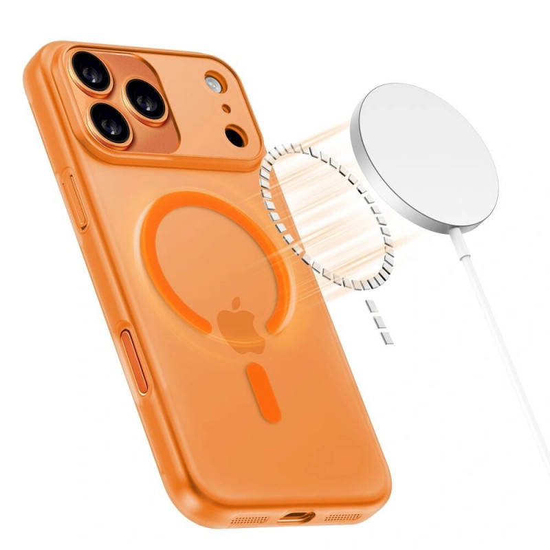 Tech-Protect Magslim MagSafe -kuori Apple iPhone 17 Pro, matta cosmic orange