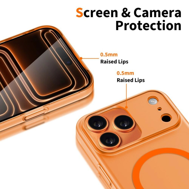 Tech-Protect Magslim MagSafe -kuori Apple iPhone 17 Pro Max, matta cosmic orange